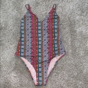 Xhilaration One Piece Printed Swim Suit